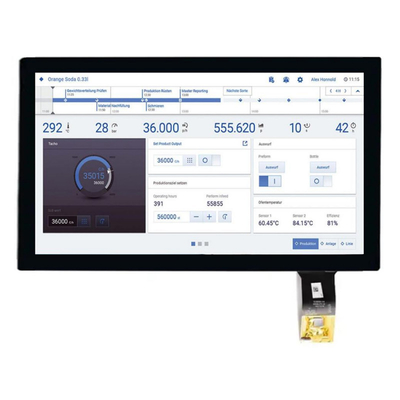 ضوء عالي 1000Nits 15.6 بوصة IPS TFT شاشة LCD FHD الدقة مع واجهة EDP