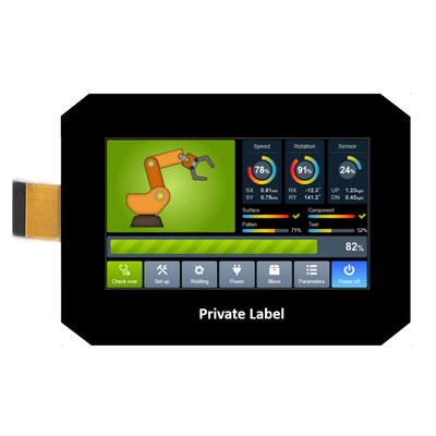 شاشة PCAP TFT 4.3 بوصة الصين TFT شاشة LCD الرسومية 480 * 272 IPS RGB 40 دبوس مع شاشة لمس سعة