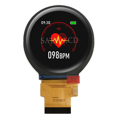 شاشة LCD دائرية مقاس 2.1 بوصة TFT 480x480 مع واجهة SPI RGB