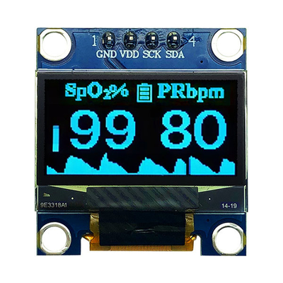0.96 بوصة OLED Module 12864 COG PCB 4 Pins SPI I2C للأجهزة الطبية